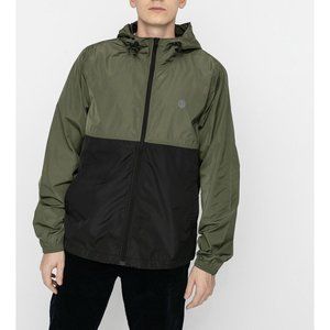 $65 Element Men’s Alder Fundamental Hooded Zip Jacket In Flint Black Size L